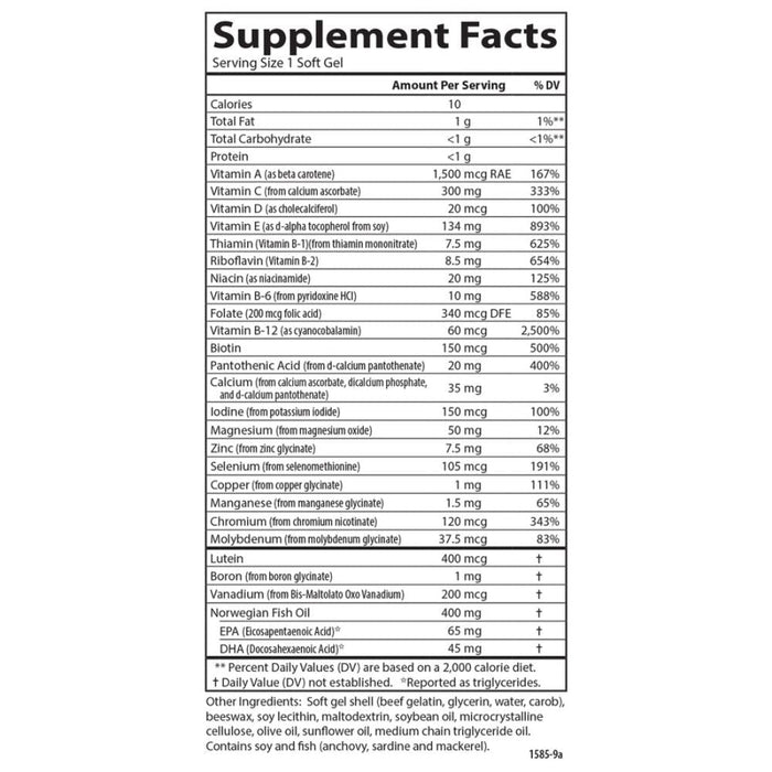 Carlson Essential Fatty Acids & - Oils Carlson Labs Mutli + Omega-3 120 Softgels