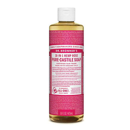 Dr. Bronner's Personal Care& - Hygeine Default Dr. Bronner's Soap Rose 16 Oz (1779826655276)