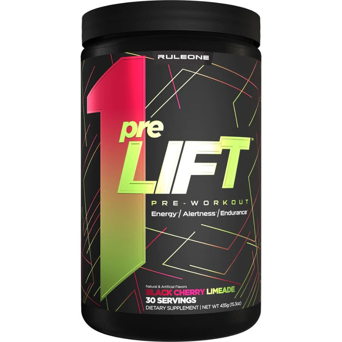 Rule1 Unclassified Black Cherry Limeade Rule 1 preLIFT Pre-Workout 30 Servings