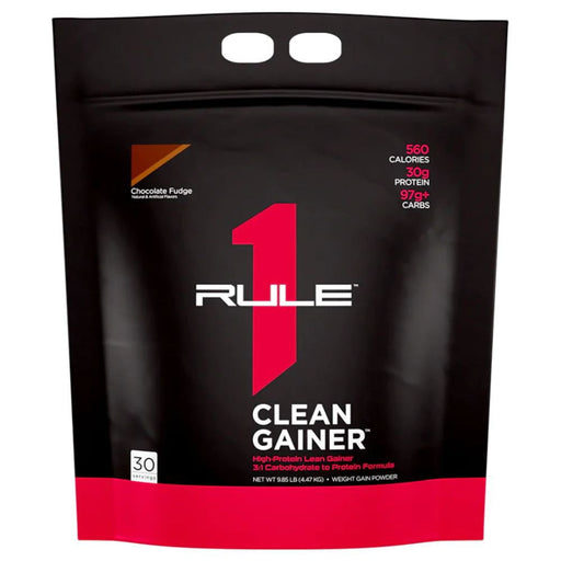 Rule1 Meal Replacement Powders Chocolate Fudge Rule 1 Clean Gainer 10lb 30 Servings