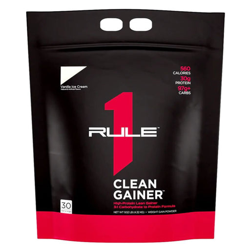 Rule1 Meal Replacement Powders Vanilla Icecream Rule 1 Clean Gainer 10lb 30 Servings