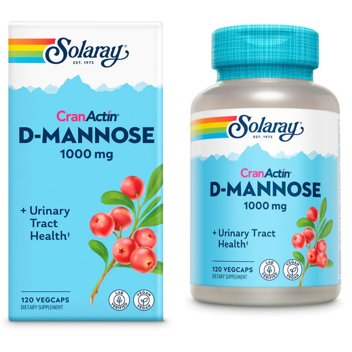 Solaray Store Stock Only Solaray D-Mannose With CranActin 120 Capsules