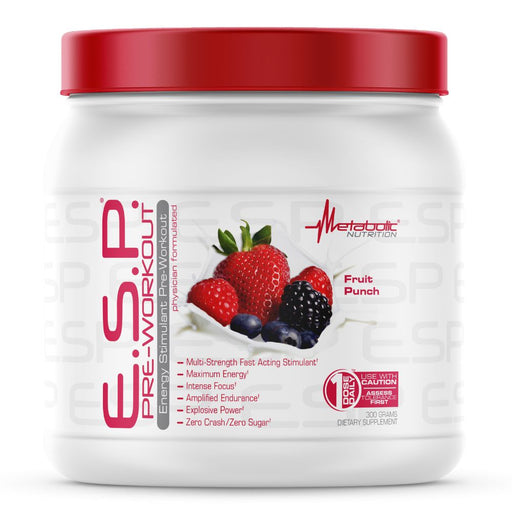 Metabolic Nutrition Sports Nutrition & More Fruit Punch Metabolic Nutrition E.S.P. 300 Grams