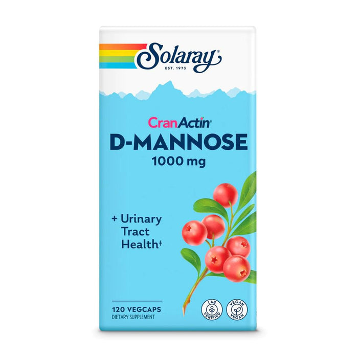 Solaray Store Stock Only Solaray D-Mannose With CranActin 120 Capsules