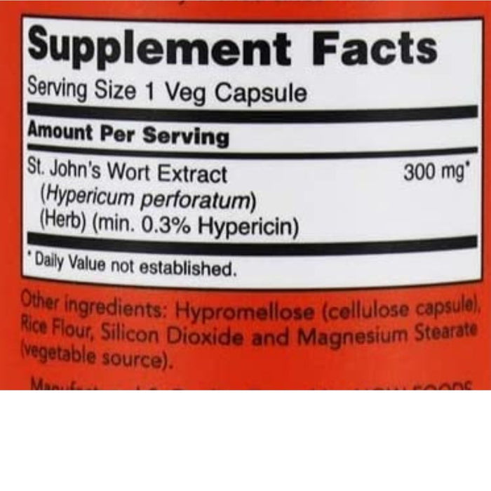 Now Foods Herbs Now Foods St. John's Wort 300mg 100 Capsules