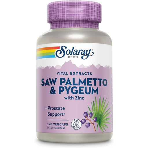 Solaray Vitamins, Minerals, Herbs & More Solaray Pygeum and Saw Palmetto 120 Capsules