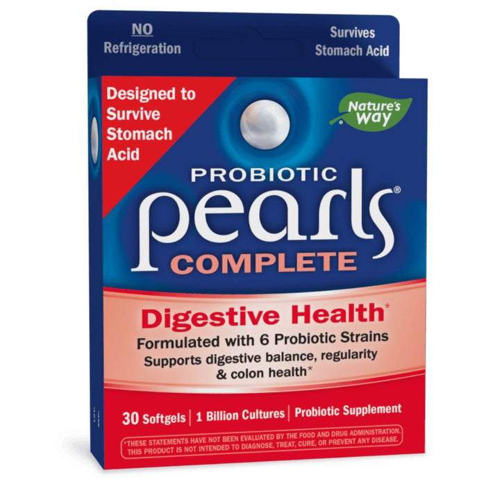 Enzymatic Therapy Digestive Health Nature's Way Probiotic Pearls Complete 90 Capsules