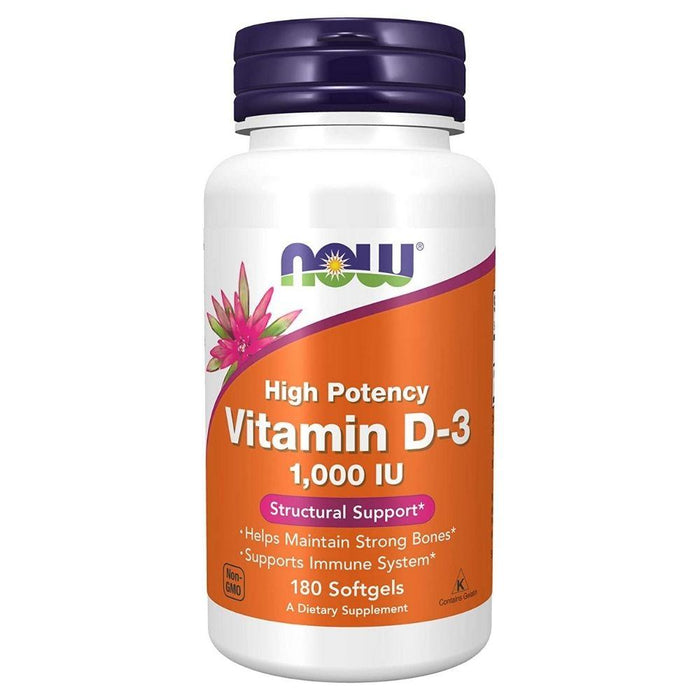 Now Foods Vitamins & Minerals Now Foods Vitamin D3 1,000IU 180 Softgels