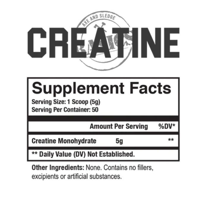 AXE & SLEDGE Creatine Axe & Sledge Creatine 50 Servings