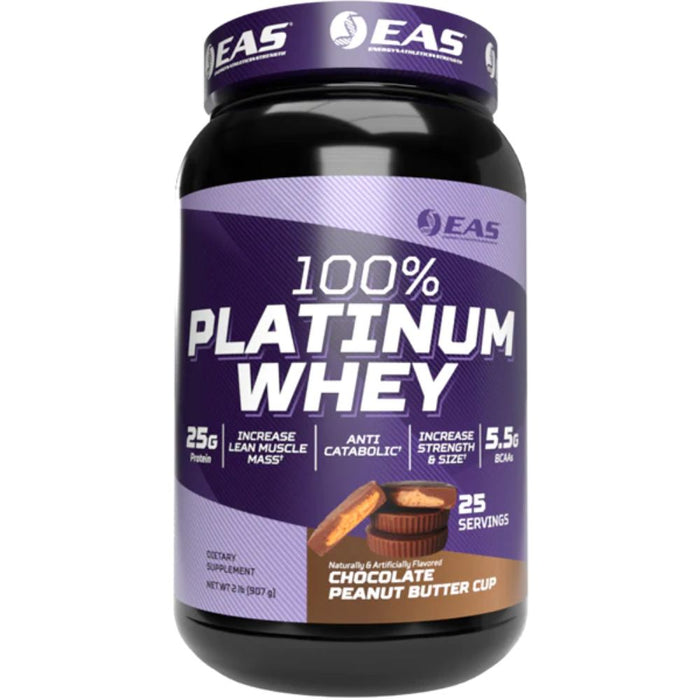 EAS Protein Powders Chocolate Peanut Butter EAS 100% Platinum Whey Protein 2lbs