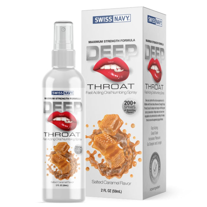 Swiss Navy Special Orders Swiss Navy Deep Throat Spray Salted Caramel Flavor