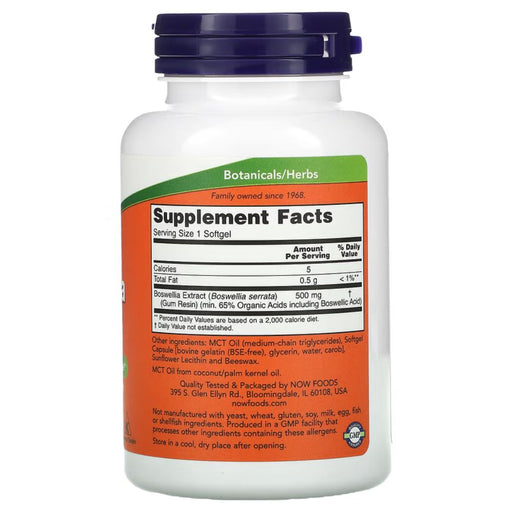 Now Foods Herbs Now Foods Boswellia Extract 500mg 90 Softgels