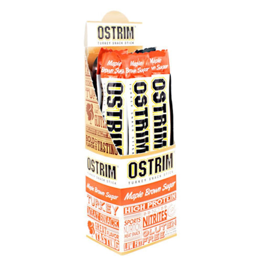 Ostrim Sports Nutrition & More Maple Brown Sugar Ostrim Turkey Snack Stick 10 Box