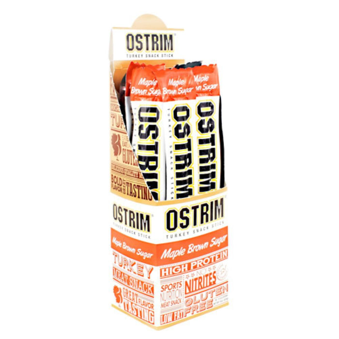 Ostrim Sports Nutrition & More Maple Brown Sugar Ostrim Turkey Snack Stick 10 Box