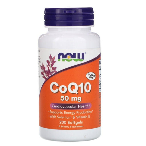 Now Foods Specialty Health Products Default Now Foods CoQ10 50mg 200 Softgels (1819379433516)