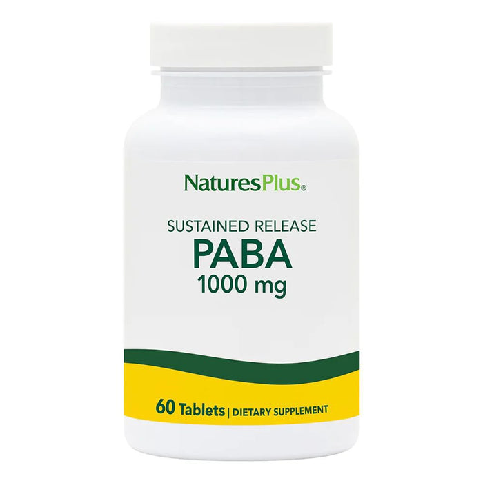 Nature's Plus Vitamins, Minerals, Herbs & More Nature's Plus PABA 1000mg 60 Tablets