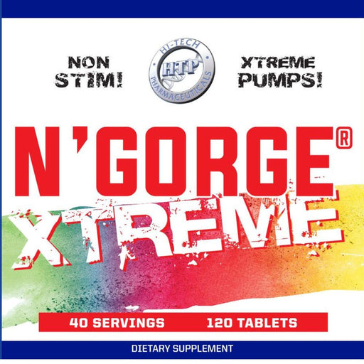 Hi-Tech Pharmaceuticals Pre-Workouts Hi-Tech Pharmaceuticals N'Gorge Xtreme 120 Tablets