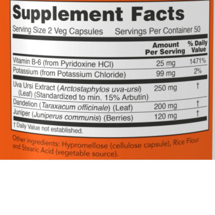 Now Foods Vitamins, Minerals, Herbs & More Now Foods Water-Out 100 Vegetable Capsules