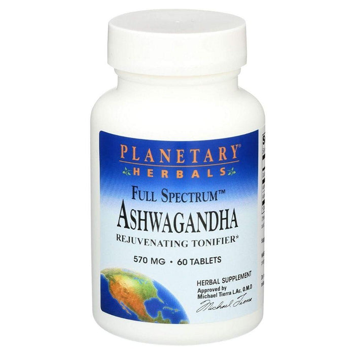 Planetary Herbals Herbs Planetary Herbals Ashwagandha 570mg 60 Tabs