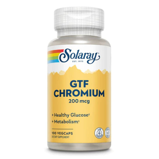 Solaray Vitamins, Minerals, Herbs & More Solaray GTF Chromium 200mcg 100 Capsules