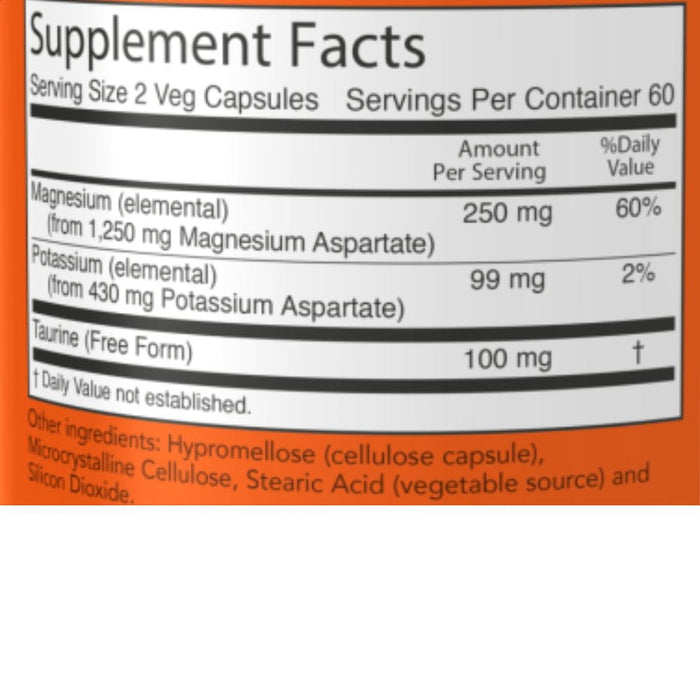 Now Foods Vitamins, Minerals, Herbs & More Now Foods Magnesium / Potassium Aspartate 120 Capsules