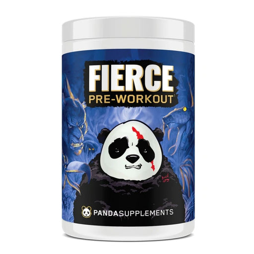 Panda Supps Pre-Workouts Blue Raspberry Slushie Panda Fierce 30 Servings