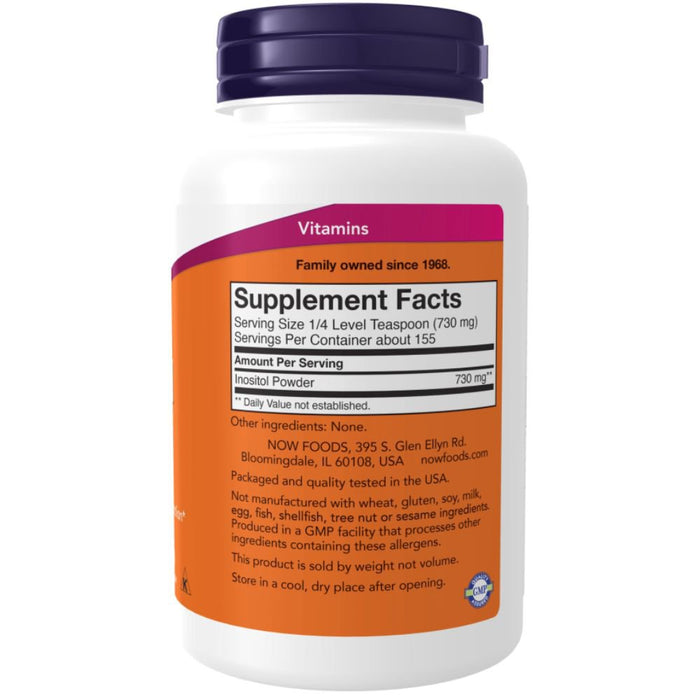 Now Foods Vitamins, Minerals, Herbs & More Now Foods Inositol Pure Pwd 4 Oz