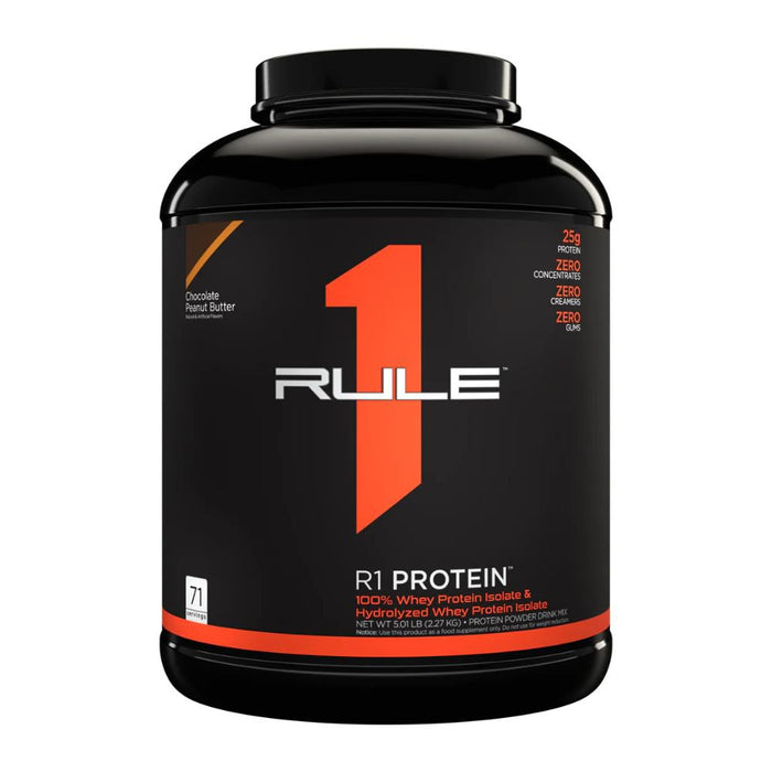 Rule1 Protein Powders Chocolate Peanut Butter Rule 1 Whey Isolate Protein 5lb