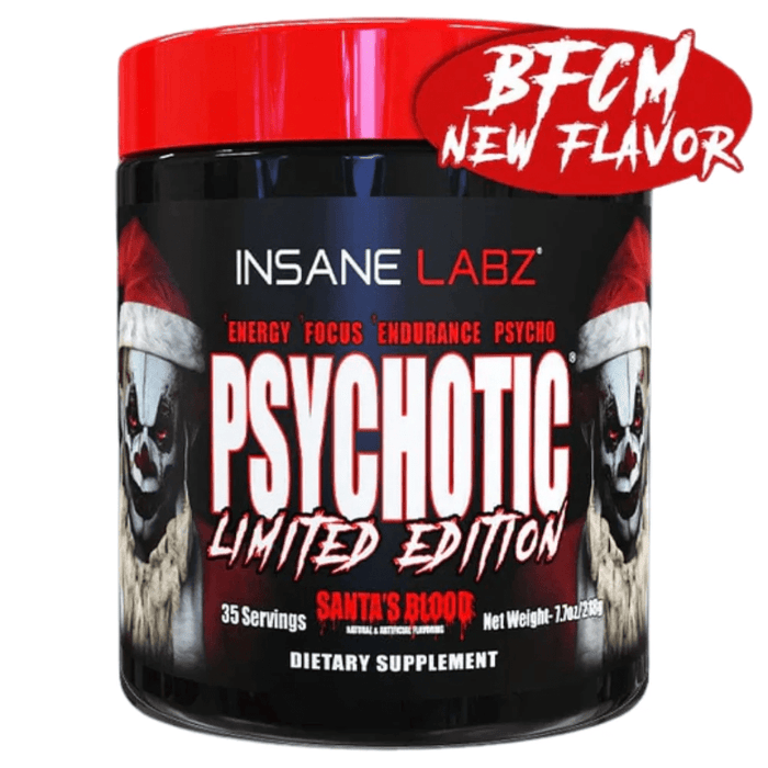 Insane Labz Sports Performance & - Recovery Santa's Blood Insane Labz Psychotic 35 Servings