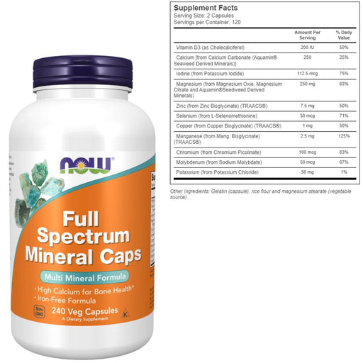 Now Foods Vitamins & Minerals Now Foods Full Spectrum Mineral Caps 240 Capsules