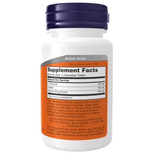 Now Foods Sports Performance & - Recovery Now Foods L-Theanine 100mg 90 Lozenges