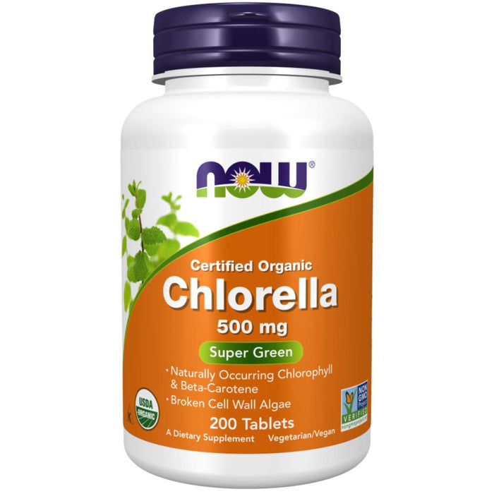 Now Foods Vitamins, Minerals, Herbs & More Now Foods Organic Chlorella 500mg 200 Tablets