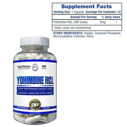 Hi-Tech Pharmaceuticals Fat Burner Hi-Tech Pharmaceuticals Yohimbine HCL 90 Capsules