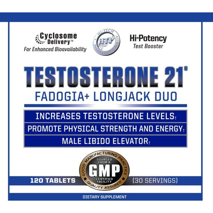 Hi-Tech Pharmaceuticals Specialty Health Products HTP Testosterone 21 120t