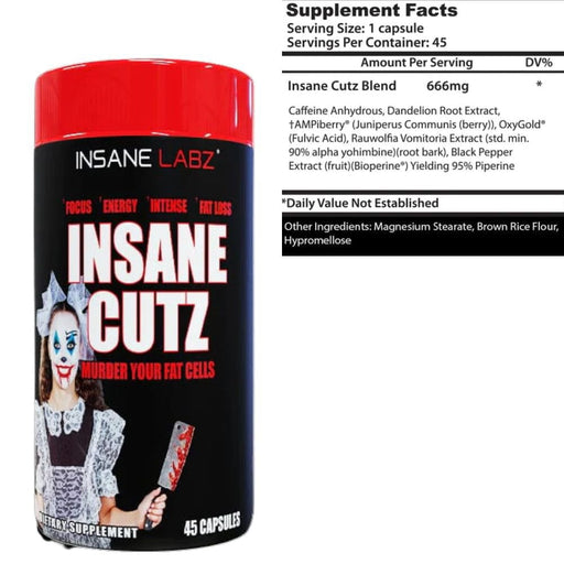 Insane Labz Fat Burner Insane Labz Insane Cutz 45 Caps