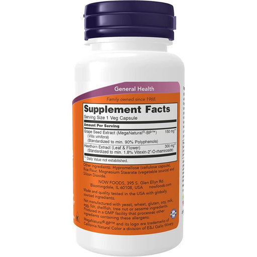 Now Foods Vitamins, Minerals, Herbs & More Now Foods Blood Pressure Health 90 Capsules