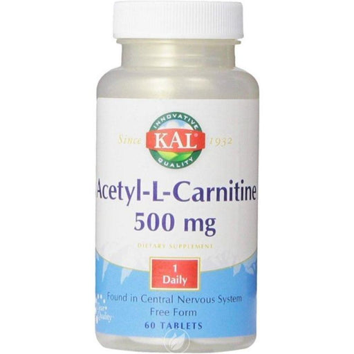 Kal Amino Acids KAL Acetyl L-Carnitine 500mg 60 Tablets