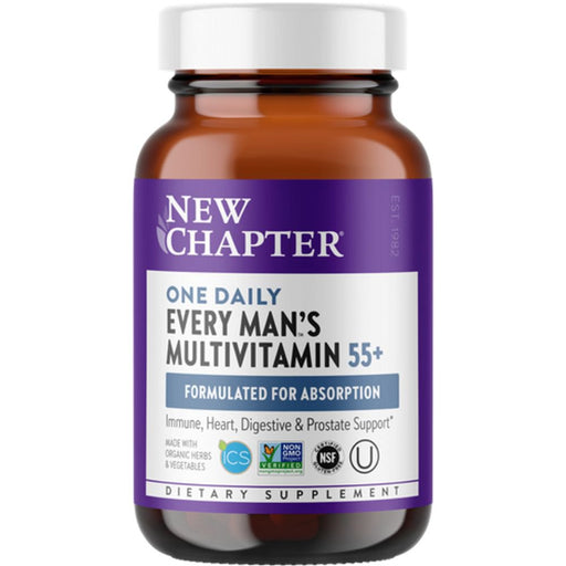 New Chapter Vitamins & Minerals NCH Every Man's One Daily Multivitamin 55+ 72T