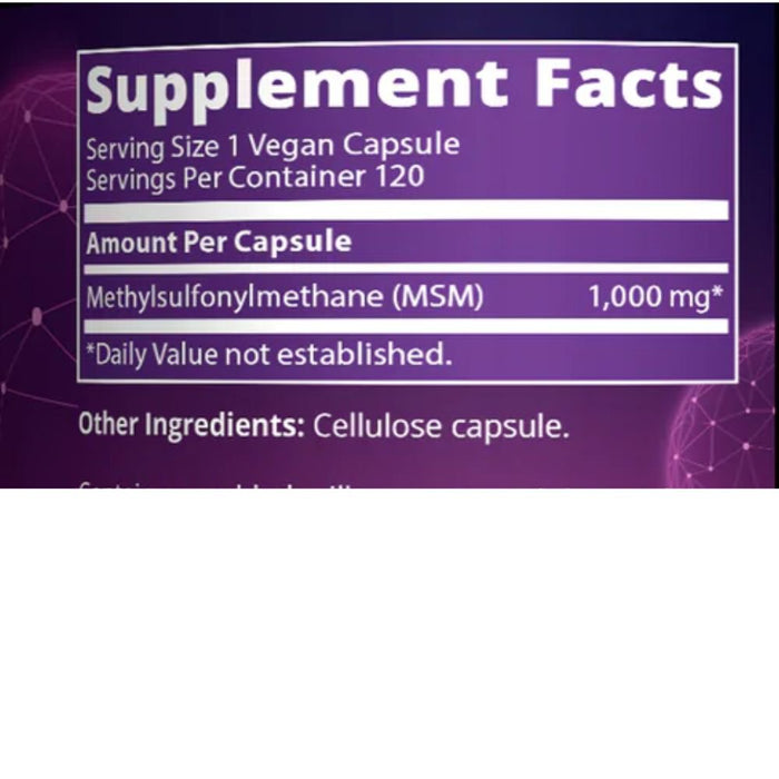 MRM Sports Nutrition & More MRM MSM 1000mg 120 Caps