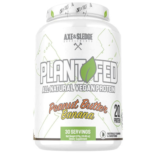 AXE & SLEDGE Protein Powders Peanut Butter Banana Axe & Sledge Plant Fed Vegan Protein 30 Servings