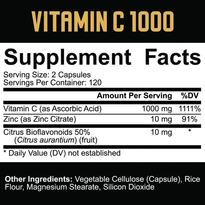 5% Nutrition Vitamins & Minerals 5% Nutrition Core Vitamin C1000 240 Capsules