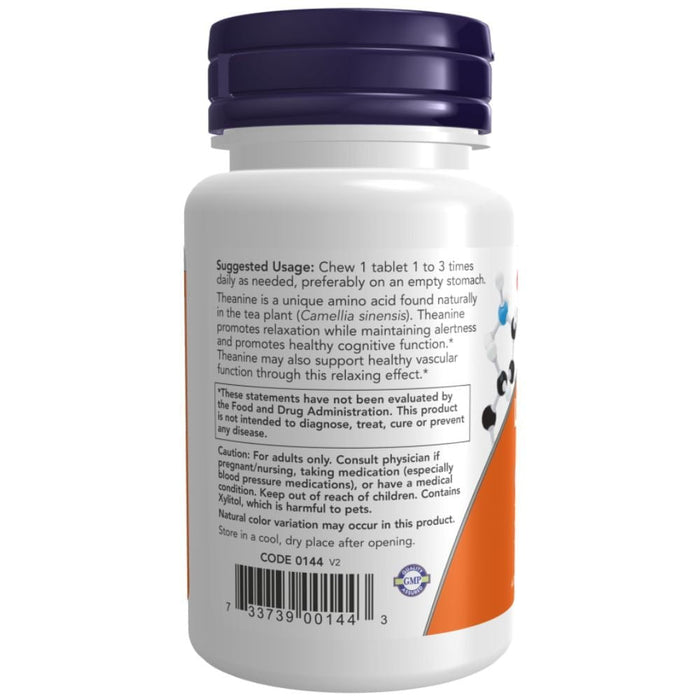 Now Foods Sports Performance & - Recovery Now Foods L-Theanine 100mg 90 Lozenges