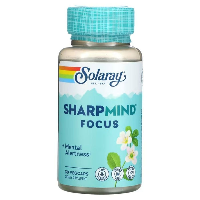 Solaray Nootropics Sol Sharp Mind Nootropics Focus 30 Capsules