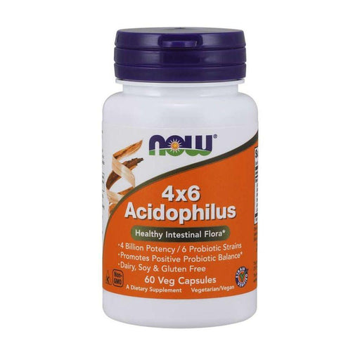 Now Foods Digestive Health Default Now Foods 4x6 Acidophilus Probiotic 60 Capsules (1815843176492)