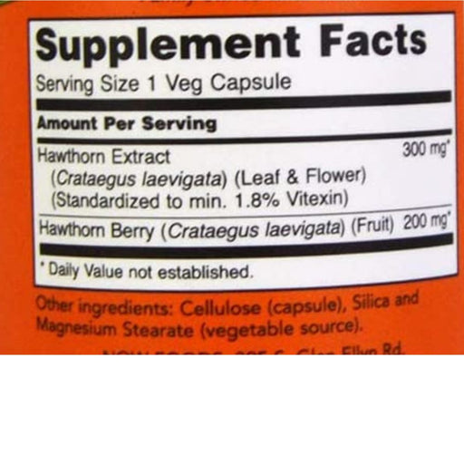 Now Foods Vitamins, Minerals, Herbs & More Now Foods Hawthorn Extract 300 Mg 90 Capsules