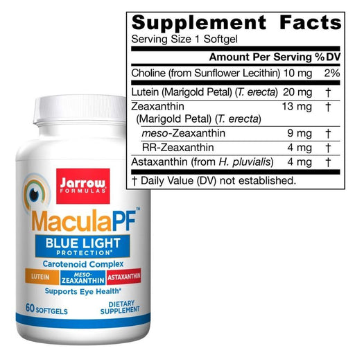 Jarrow Formulas Specialty Health Products Jarrow MaculaPF 60 Softgels