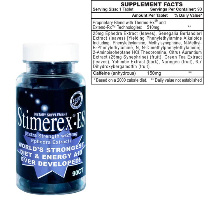 Hi-Tech Pharmaceuticals Sports Nutrition & More Hi-Tech Pharmaceuticals Stimerex-ES w/ Ephedra 90 Tabs