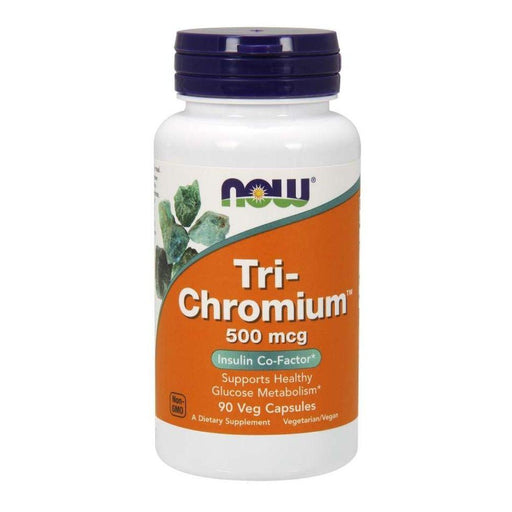 Now Foods Vitamins, Minerals, Herbs & More Now Foods Tri-Chromium 500 Mcg 90 Vegetable Capsules (582165561388)