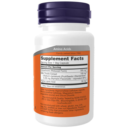 Now Foods Store Stock Only Now Foods Glutathione 500mg 60 Capsules