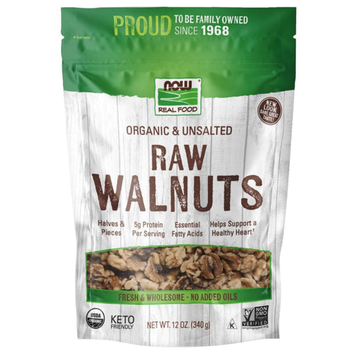 Now Foods Vitamins, Minerals, Herbs & More Now Foods Organic Walnuts Raw 12 Oz